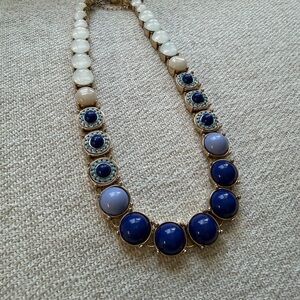 The Limited Blue and Cream Necklace
